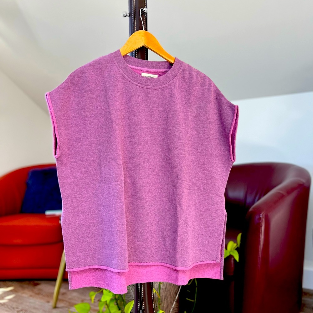 Brand New! “Eleven Paris” Purple
Embroidered Sweater Top
